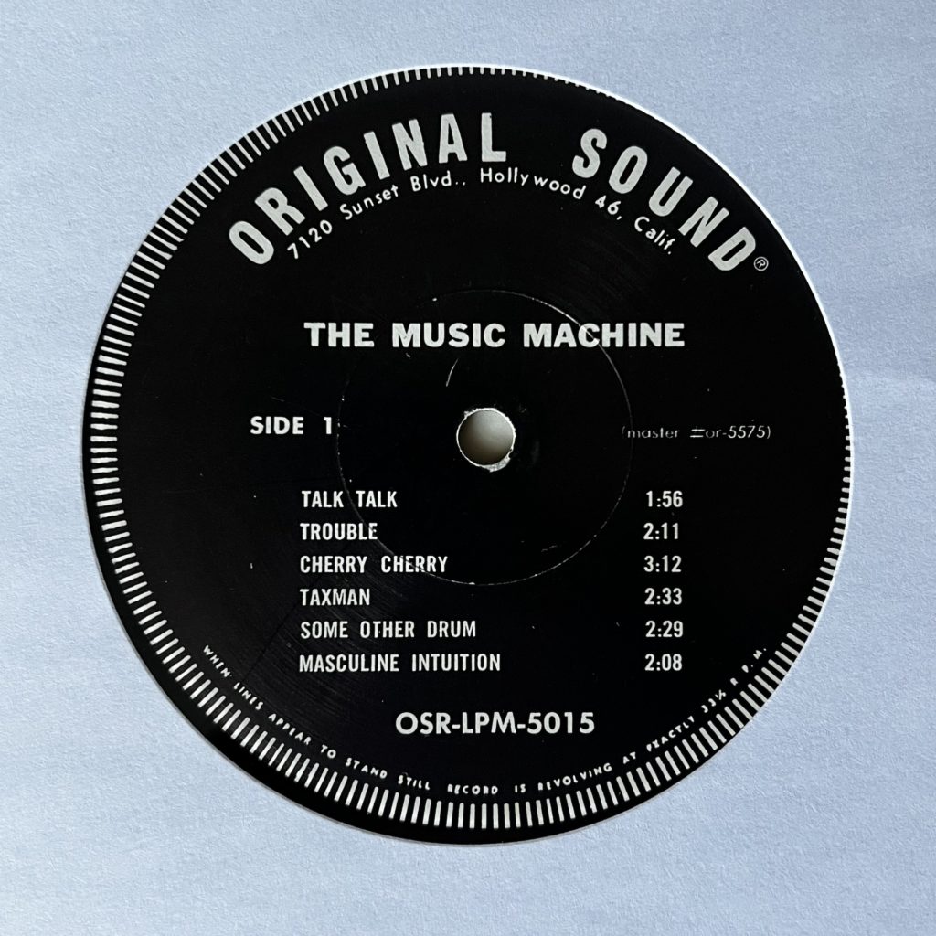 The Music Machine label