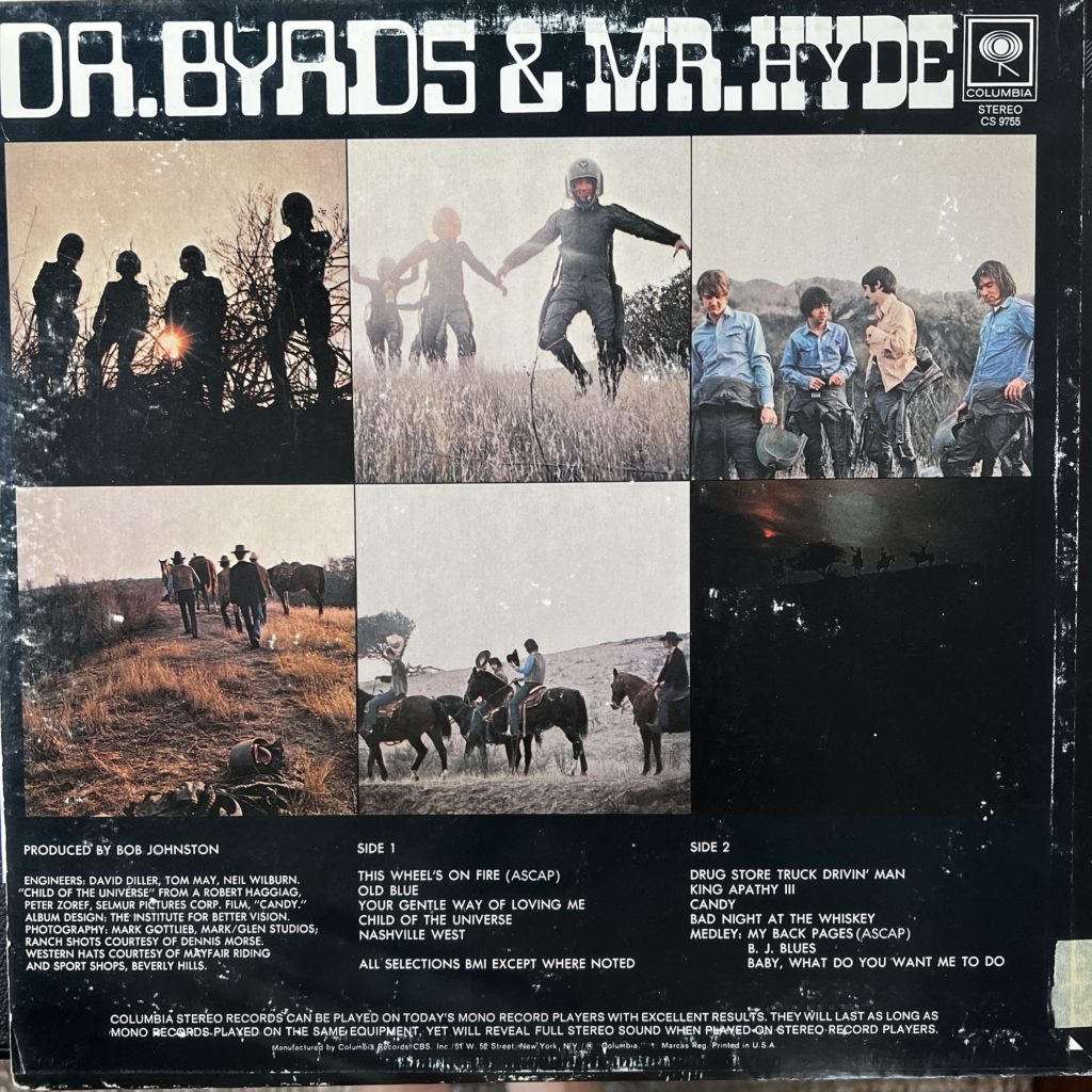 Dr. Byrds & Mr. Hyde back cover