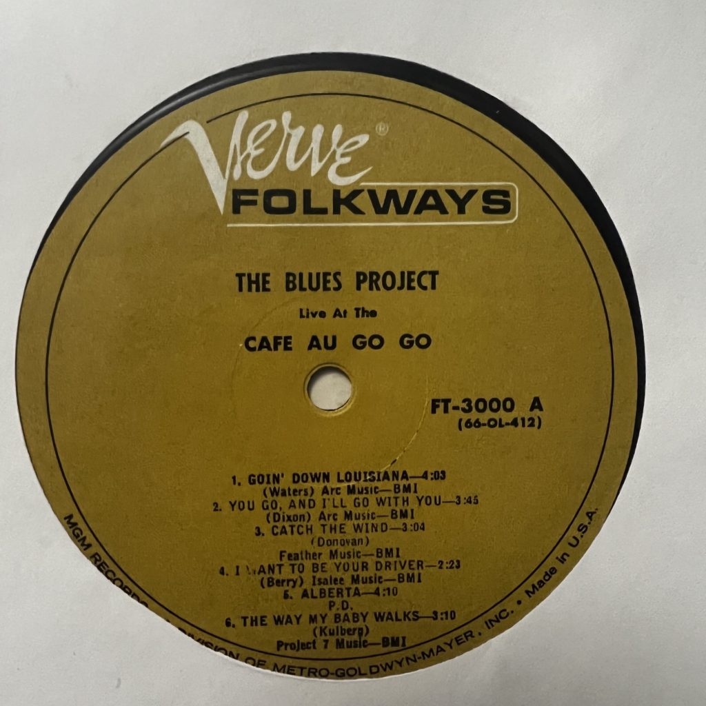 Blues Project Verve label
