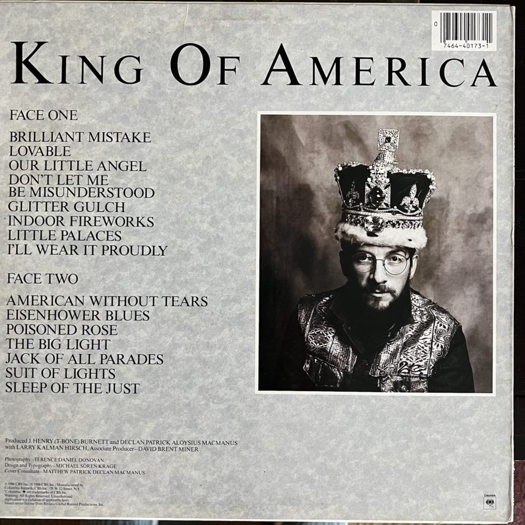 King of America back cover