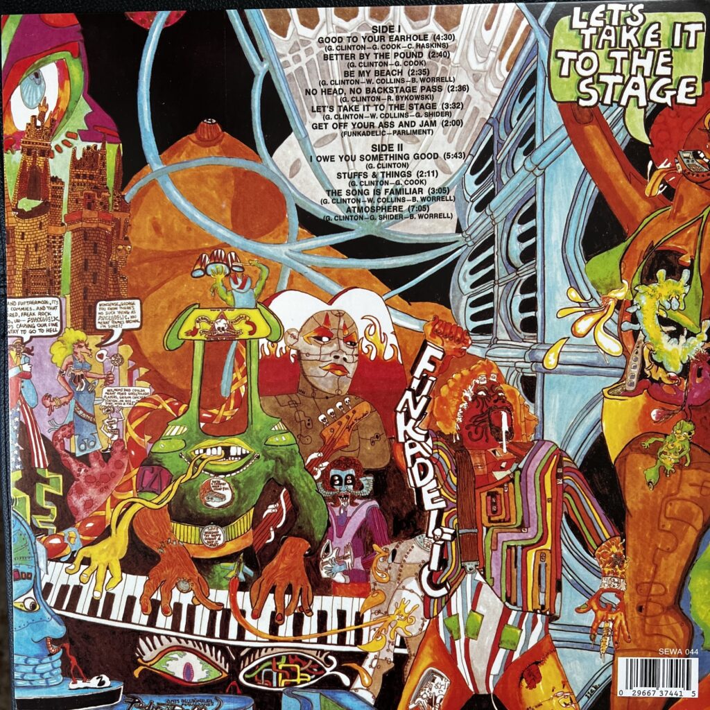 Funkadelic Let's Take It To The Stage back cover