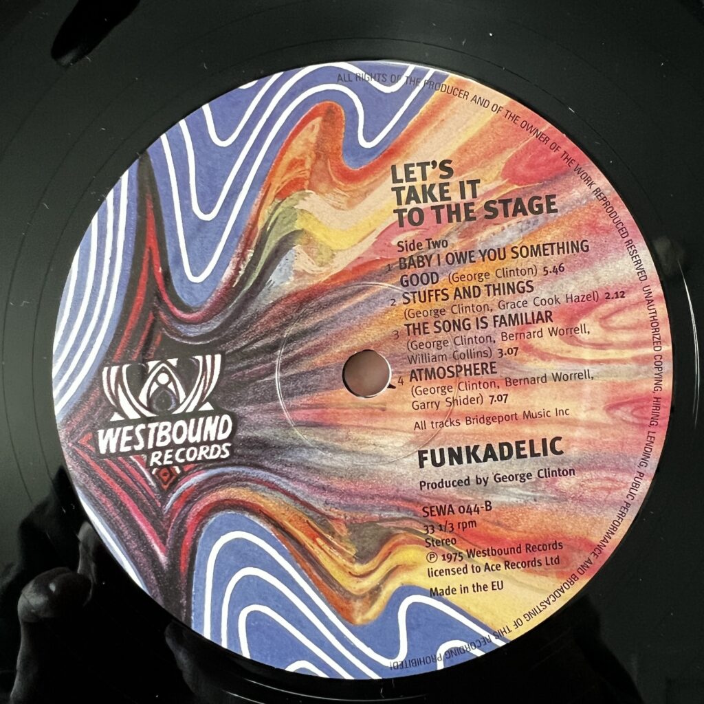 Funkadelic Let's Take It To The Stage label