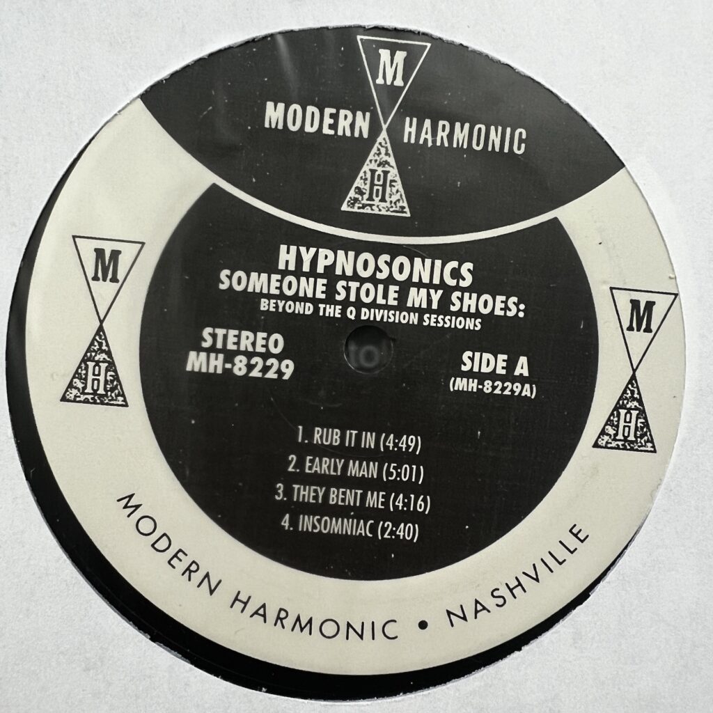 Hypnosonics Modern Harmonic label
