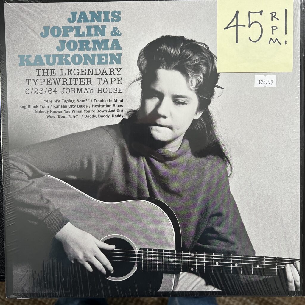 Janis Joplin & Jorma Kaukonen – The Legendary Typewriter Tape front cover