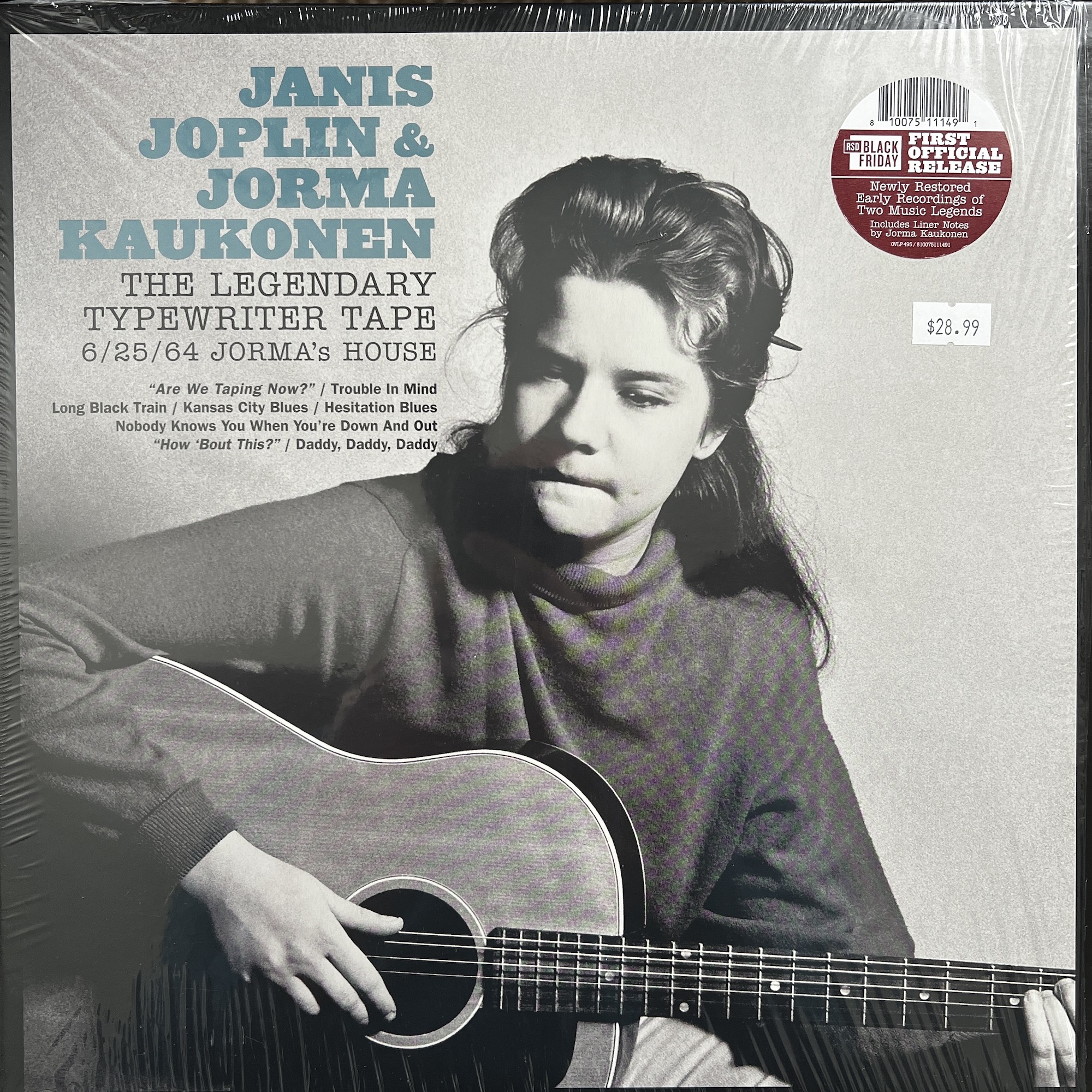 Janis Joplin & Jorma Kaukonen – The Legendary Typewriter Tape