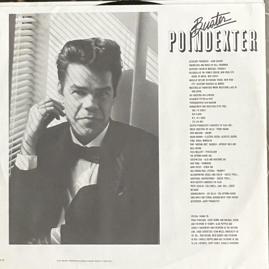 Buster Poindexter picture sleeve