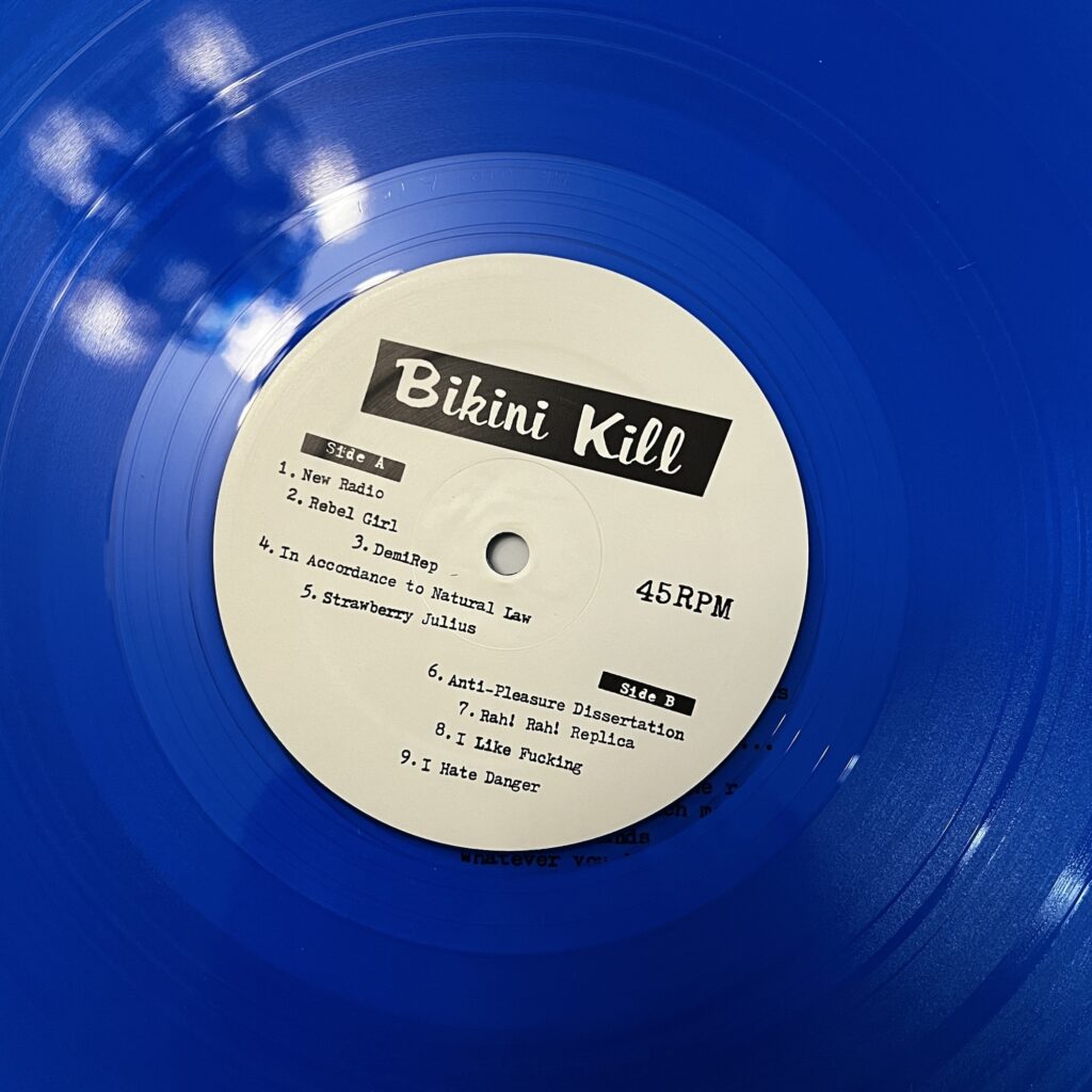 Bikini Kill – The Singles label