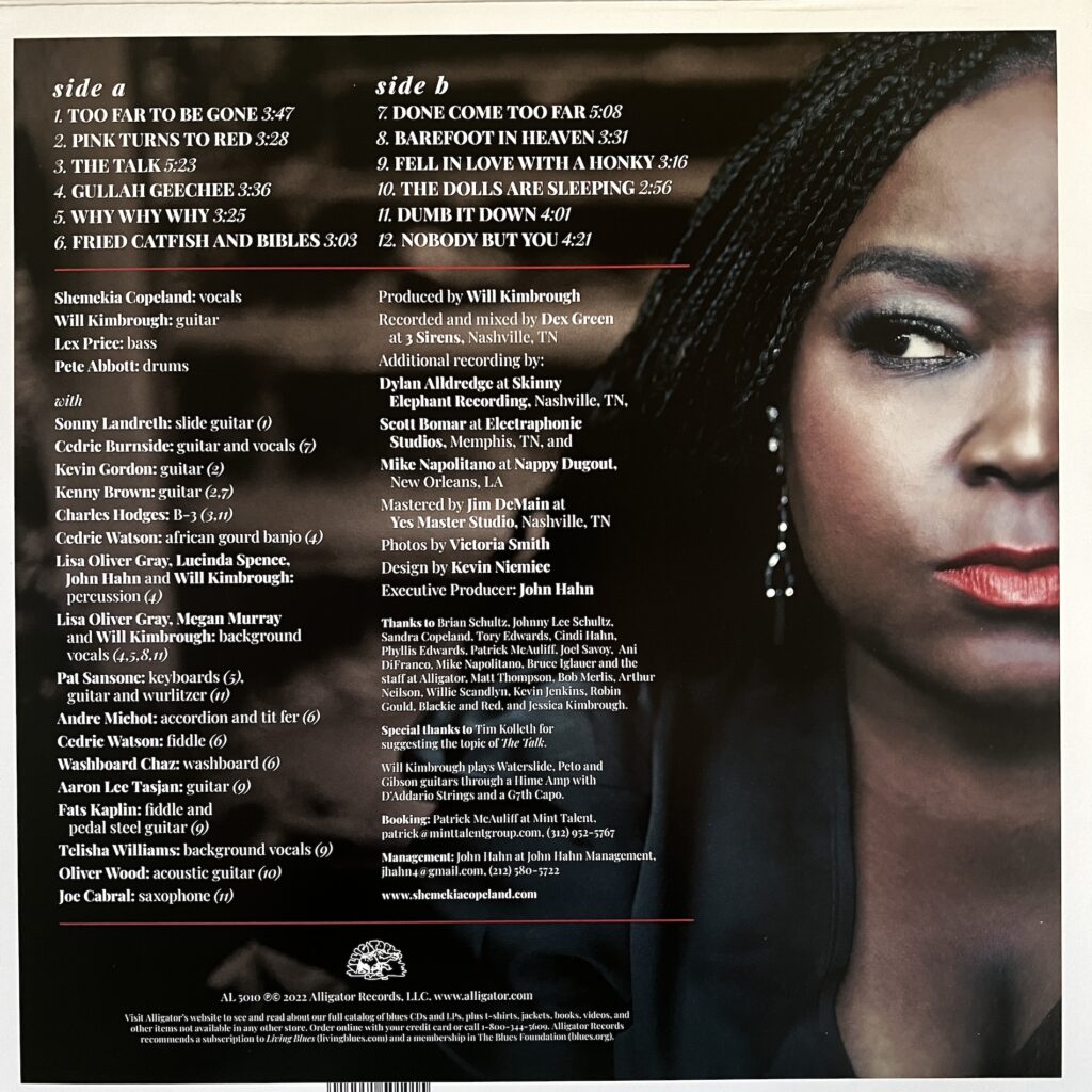 Shemekia Copeland – Done Come Too Far back cover