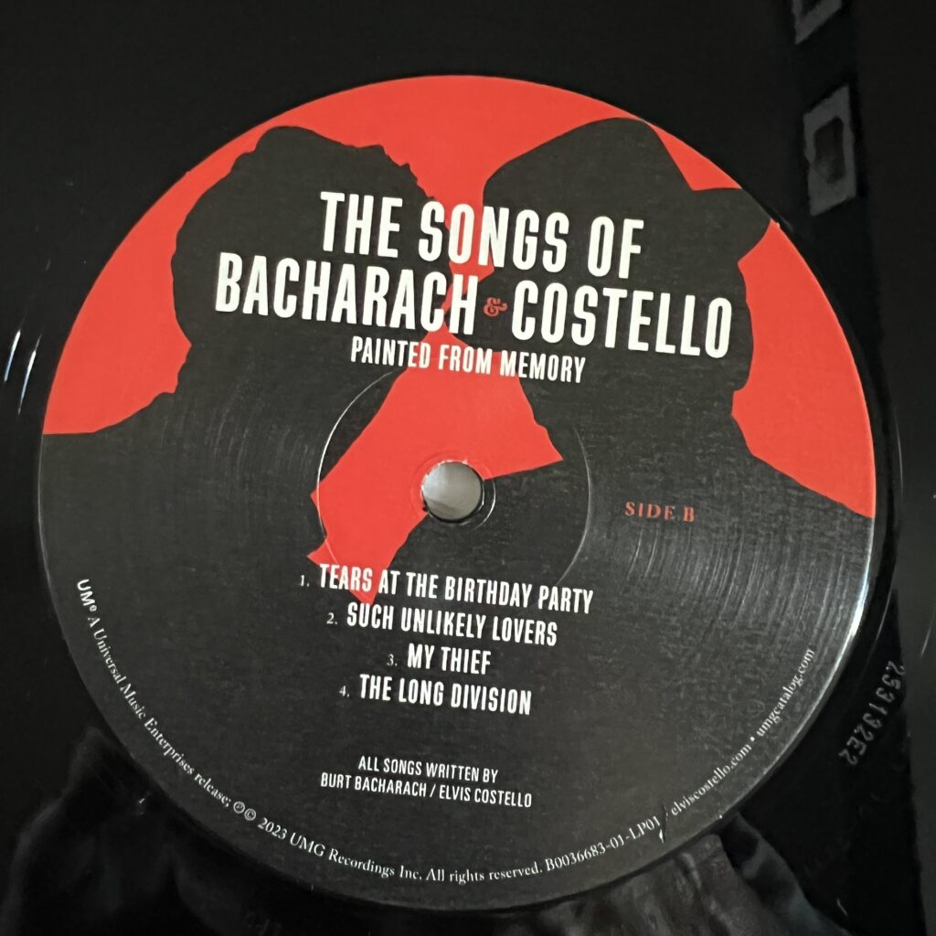 The Songs of Bacharach & Costello Painted From Memory label