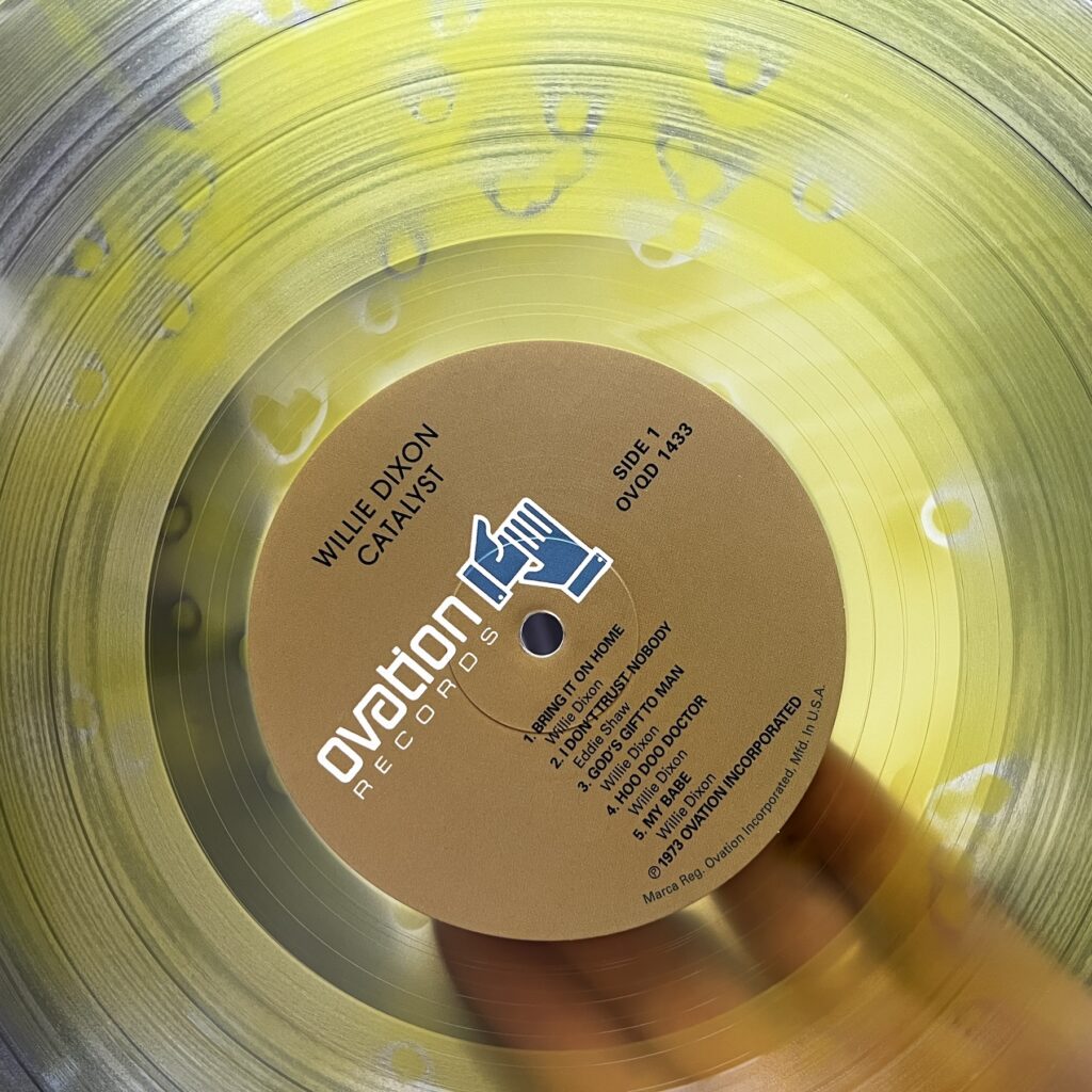 Catalyst colored vinyl