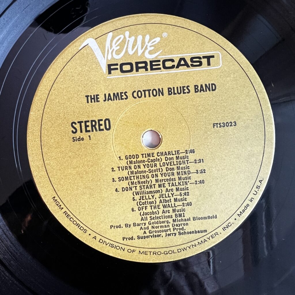 James Cotton Blues Band label