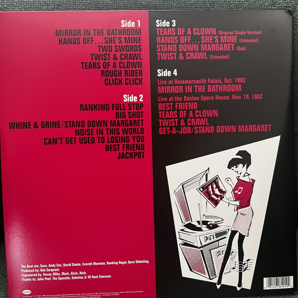 I Just Can't Stop It back cover