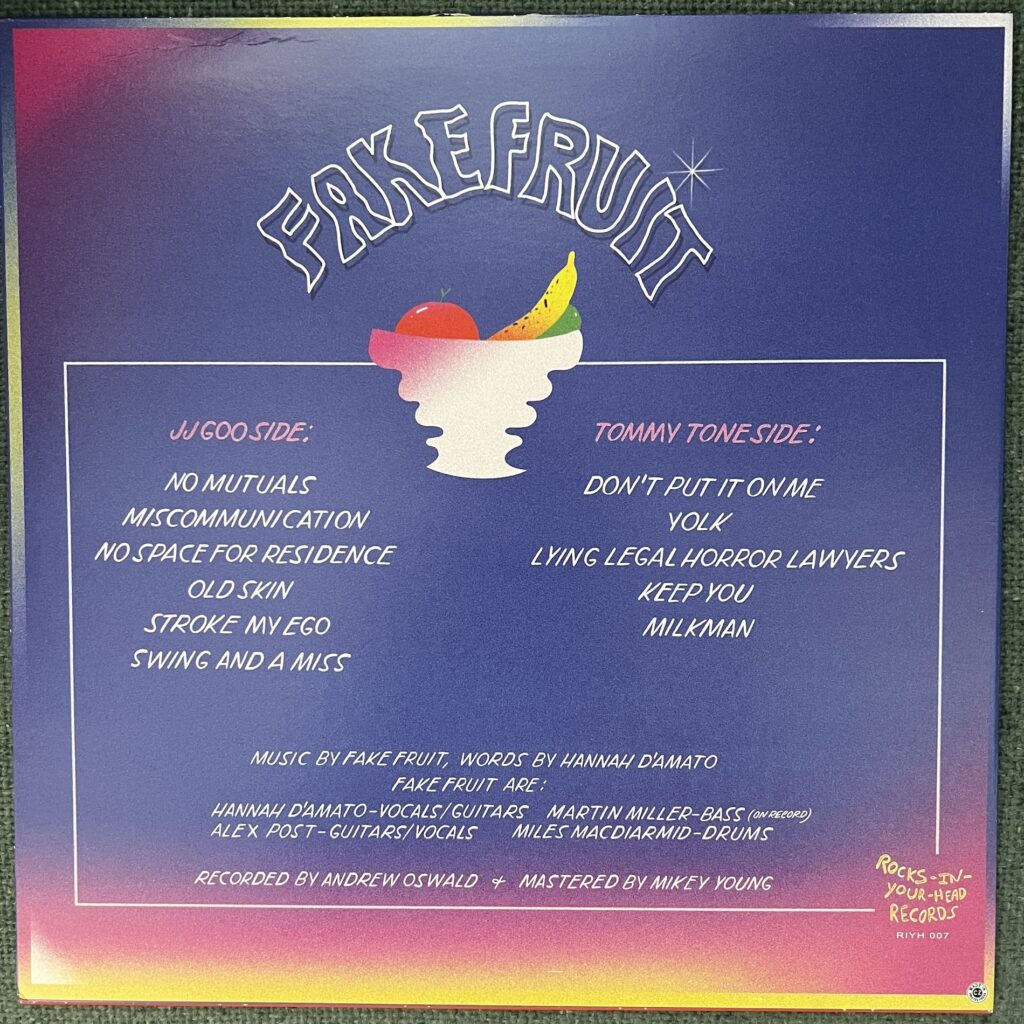 Fake Fruit back cover