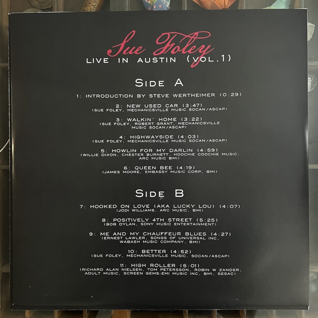 Live In Austin insert