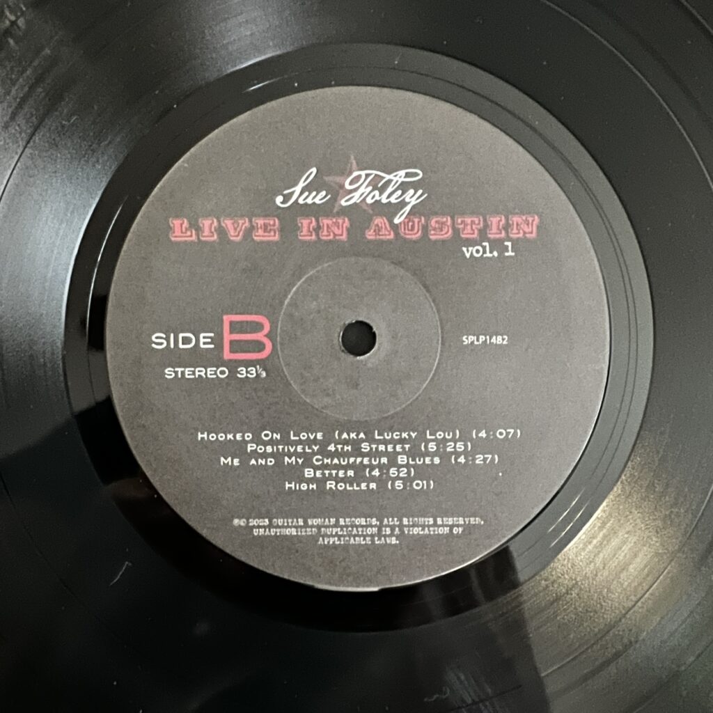 Live in Austin label