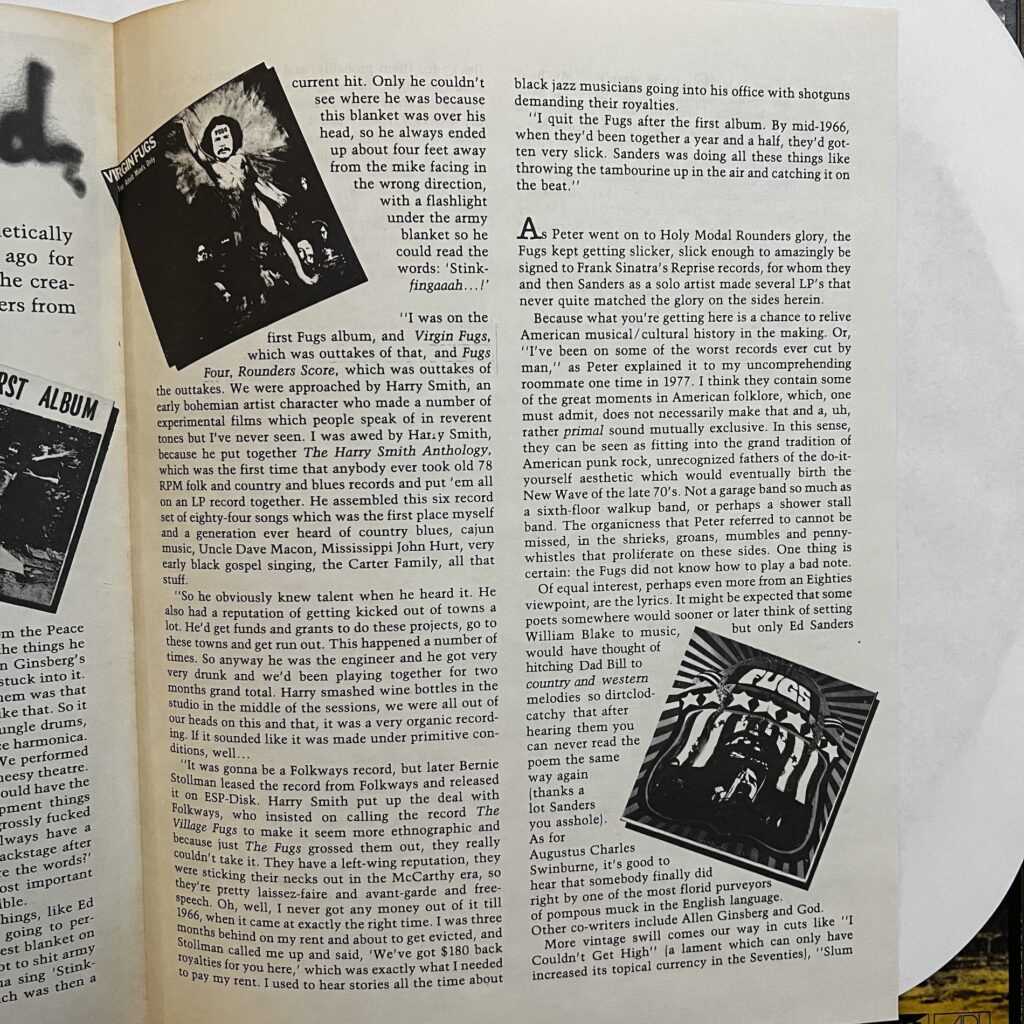 Fugs article by Lester Bangs