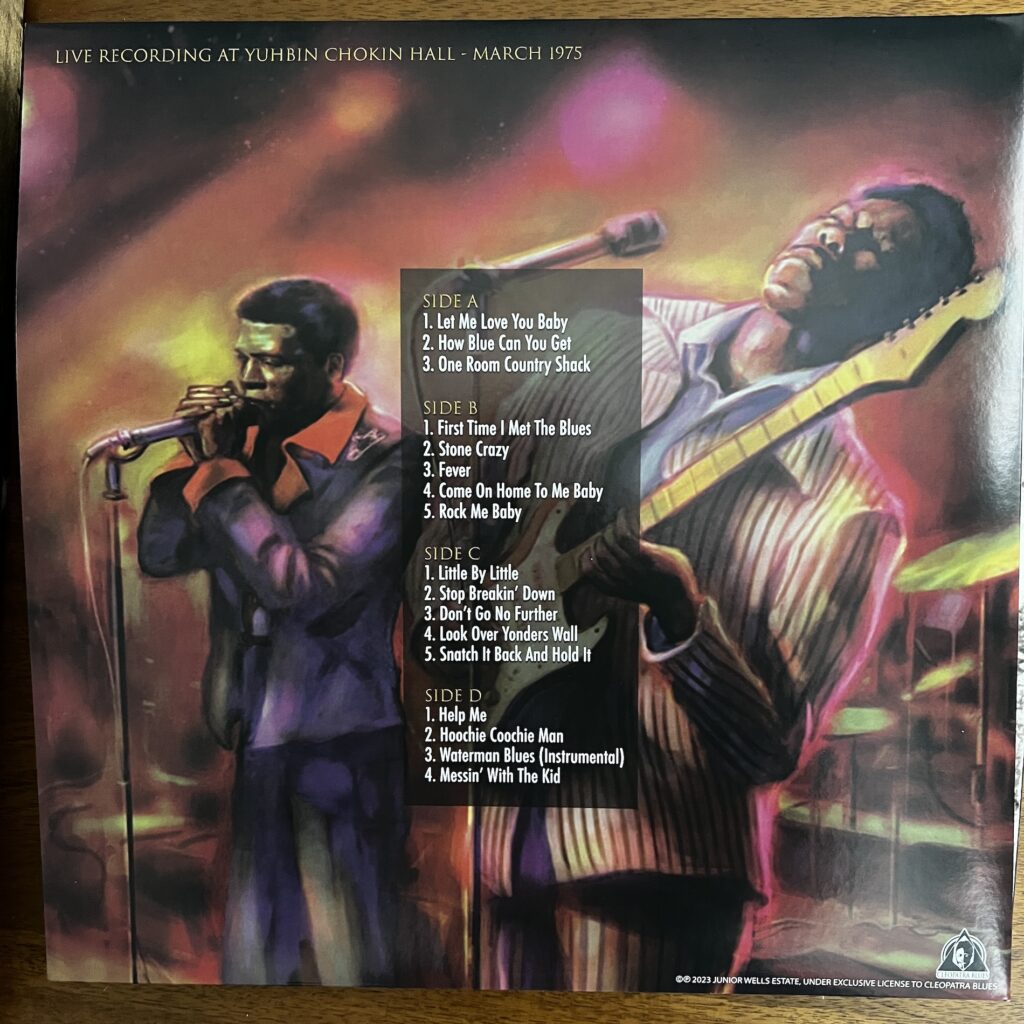 Junior Wells & Buddy Guy Live in Hiroshima 1975 back cover