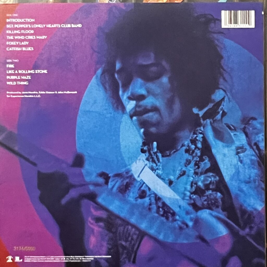 Jimi Hendrix Hollywood bowl back cover