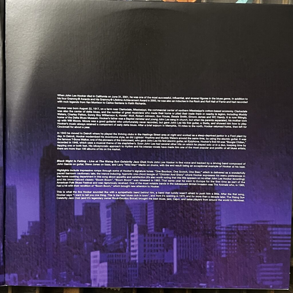 Black Night is Falling gatefold