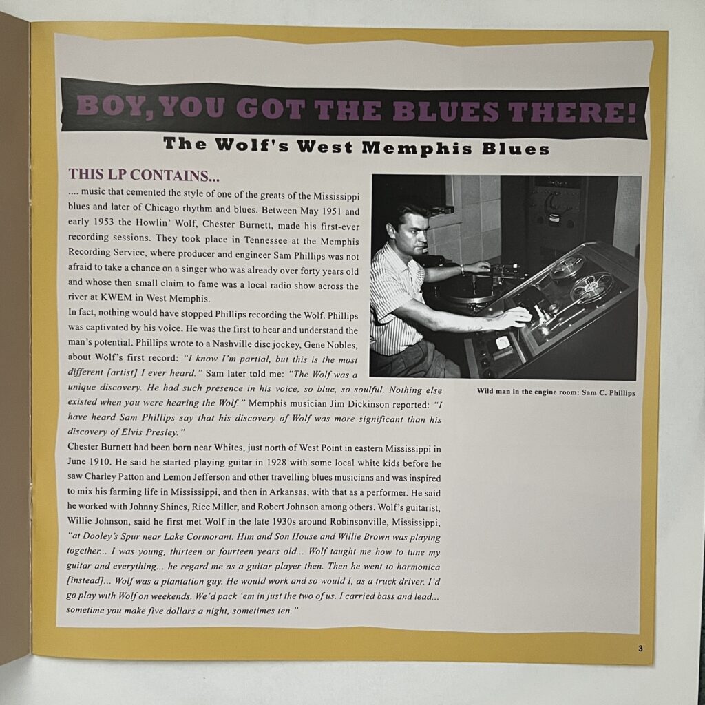 Howlin' Wolf booklet