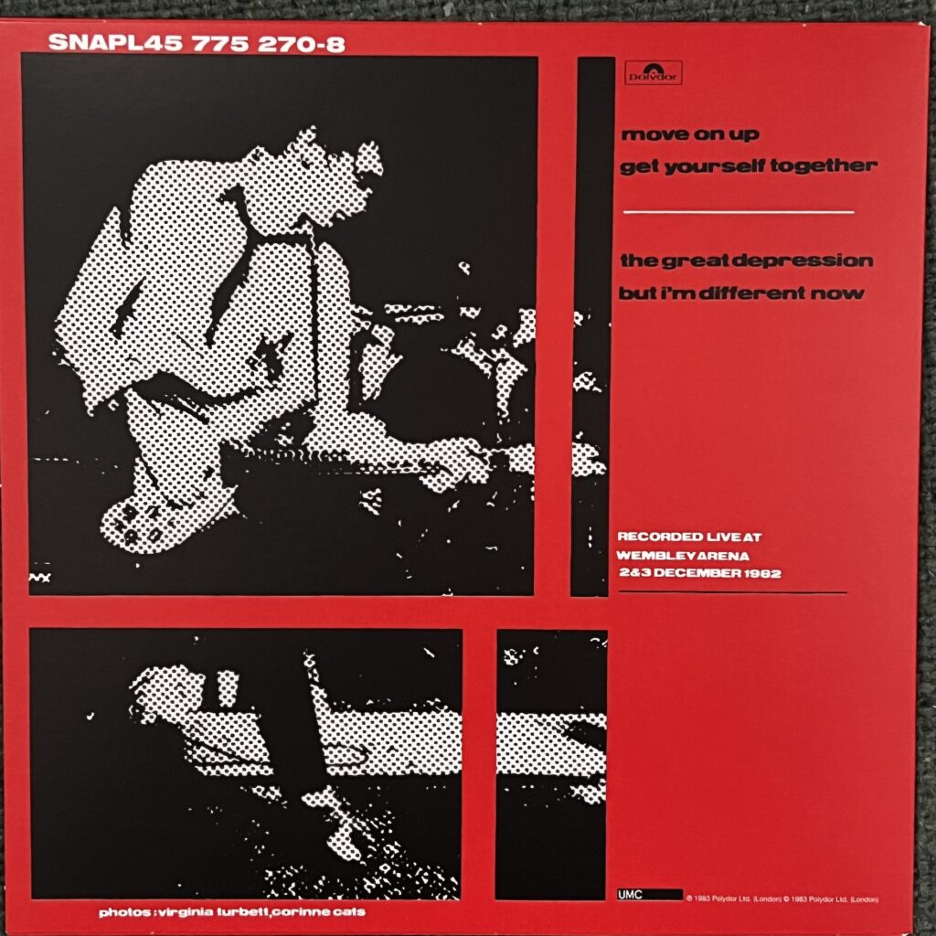 The Jam Live! EP back cover