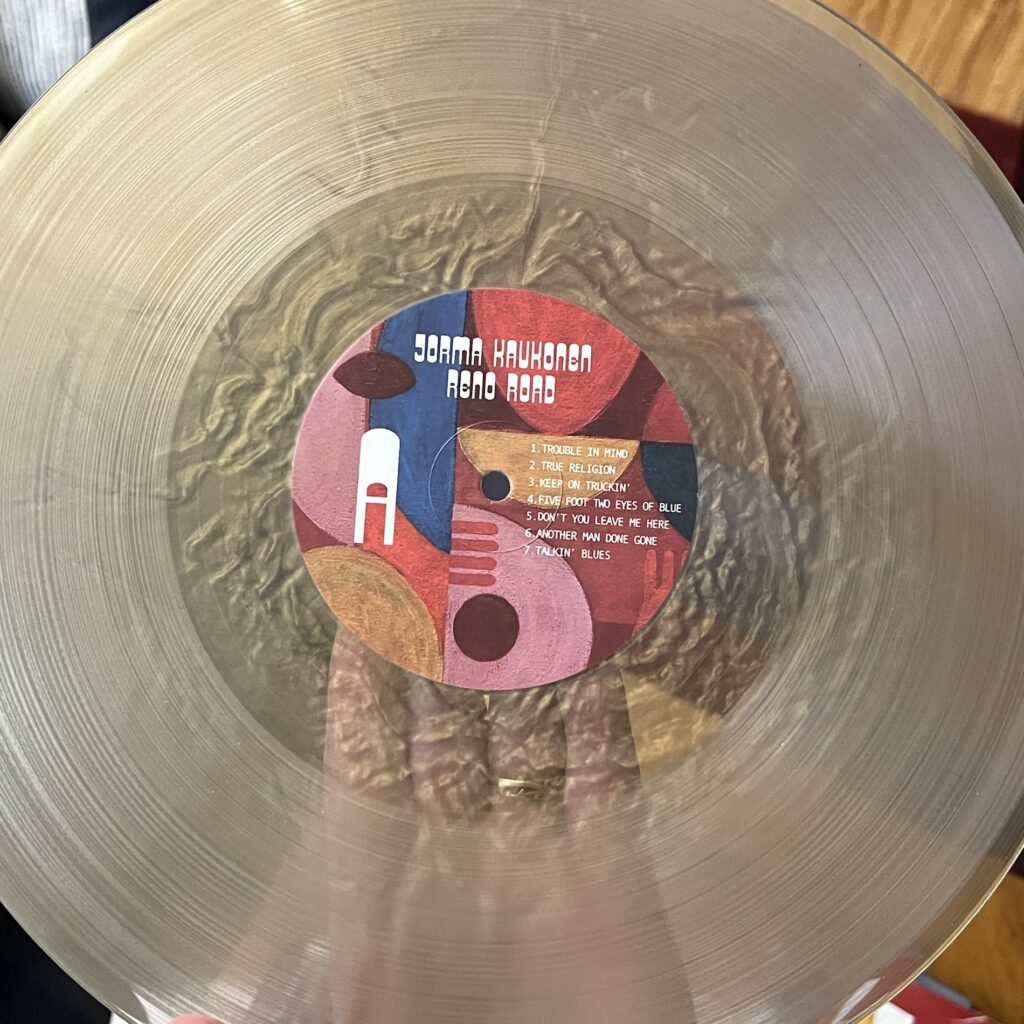 Reno Road colored vinyl and label