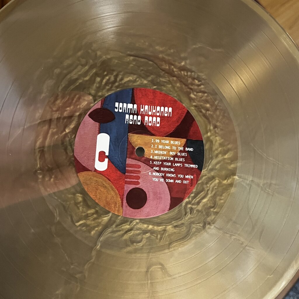 Reno Road colored vinyl and label