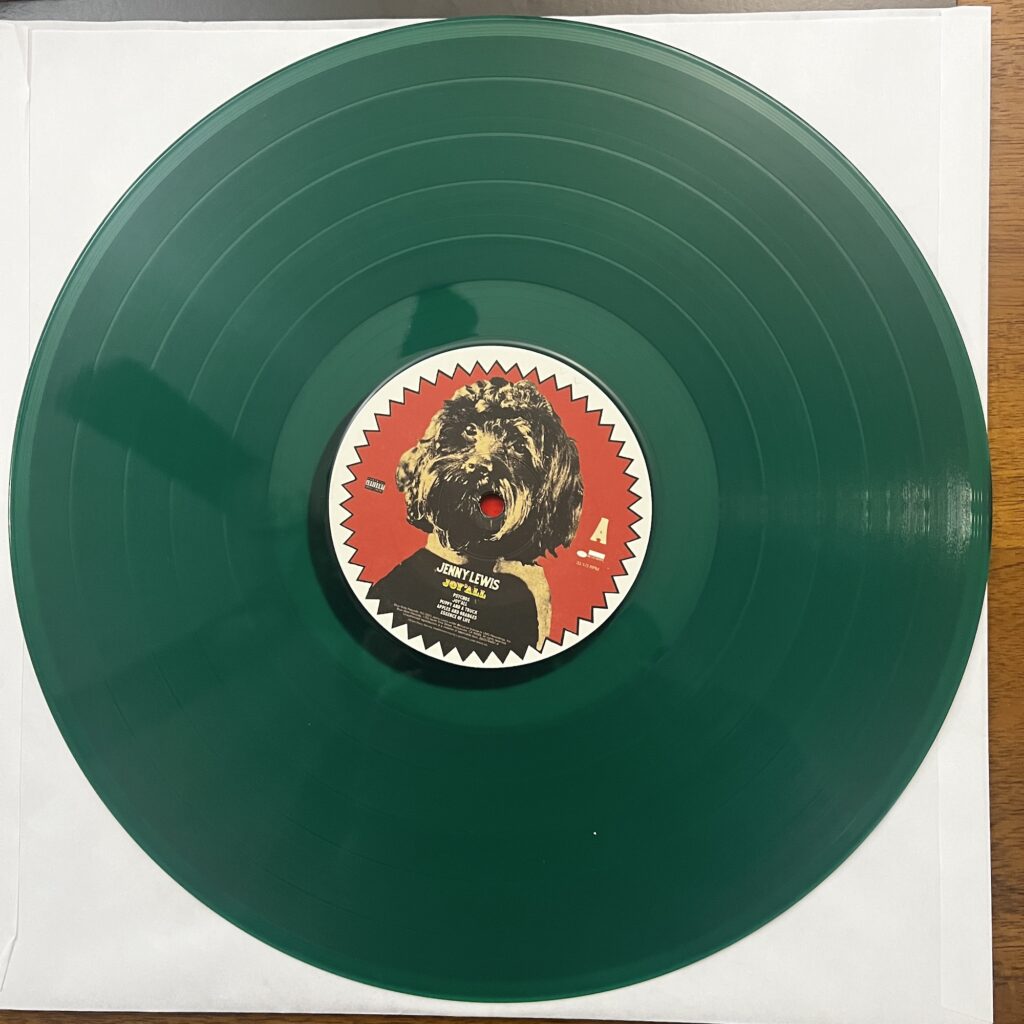 Joy'All label and colored vinyl