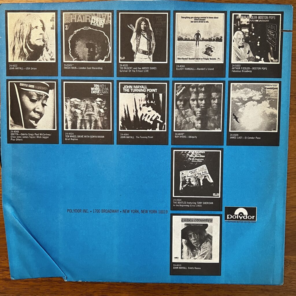 Memories Polydor promo sleeve