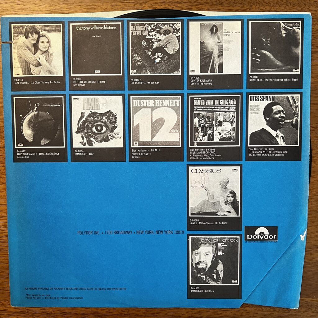 Memories Polydor promo sleeve