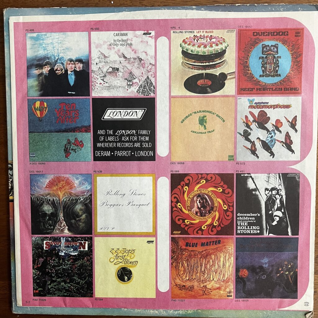 Thru the Years London promo sleeve