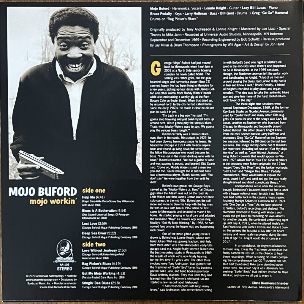 Mojo Workin' back cover