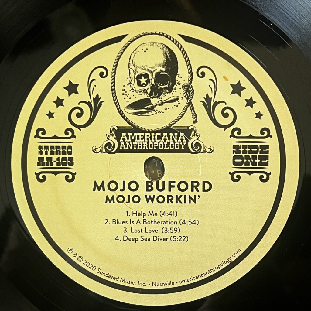 Mojo Workin' label